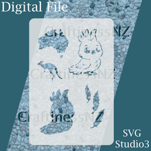Load image into Gallery viewer, 1090 Cockatoo Stencil DIGITAL CUT FILE