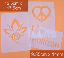 Load image into Gallery viewer, Custom Mylar Stencil **** PLEASE READ DESCRIPTION BEFORE PURCHASING****