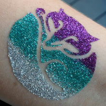 Load image into Gallery viewer, Block Figure Glitter Tattoo Stencil 5pcs