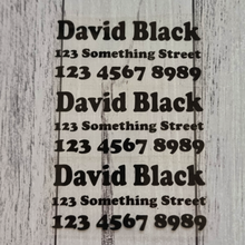 Load image into Gallery viewer, Iron on Name Labels