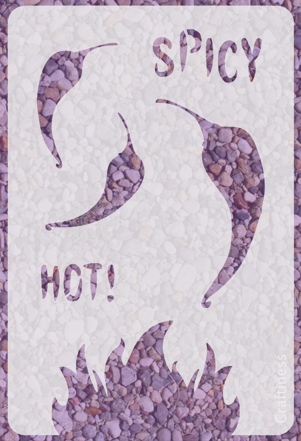 0957 Hot & Spicy Chillies Stencil