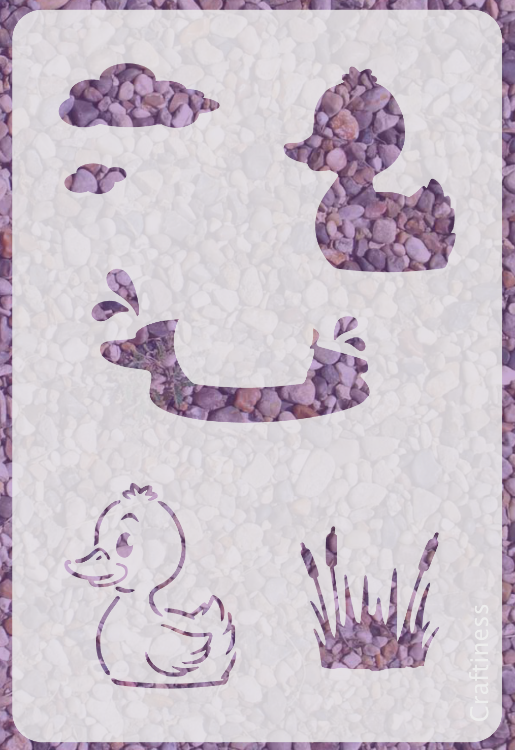 0960 - Happy Little Ducky Stencil
