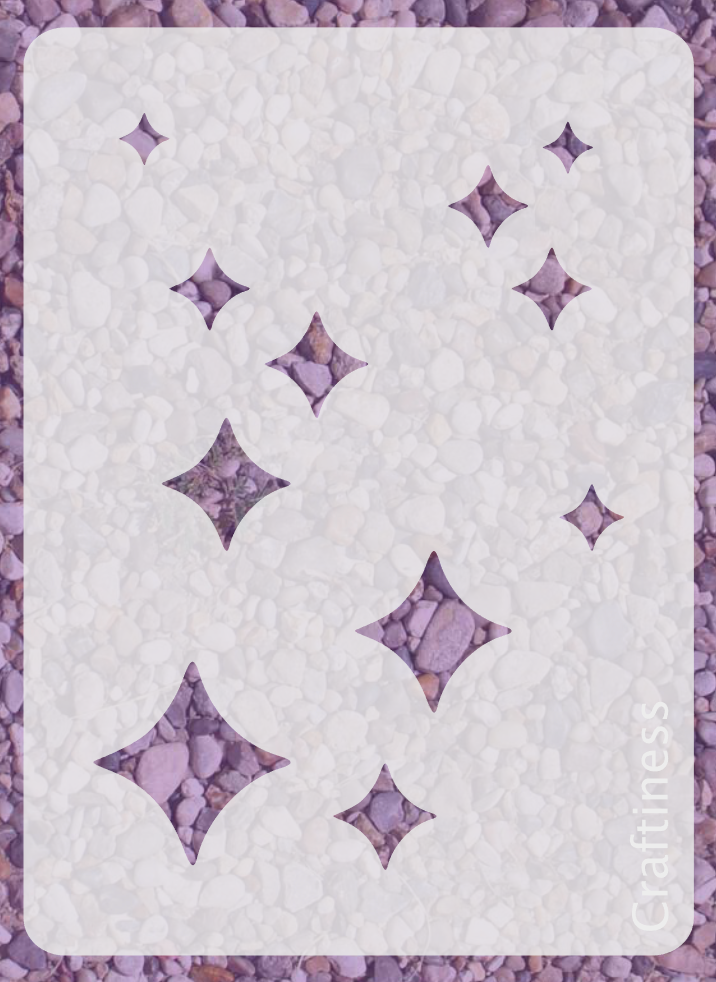0962 - 4 Point Stars Mini Stencil