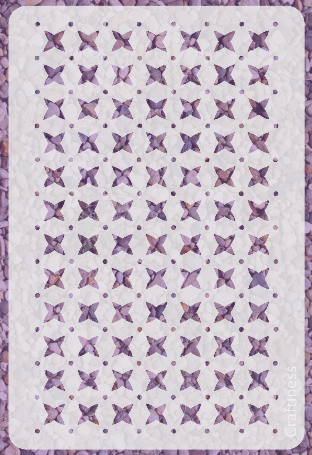 1010 - X Pattern Texture Stencil