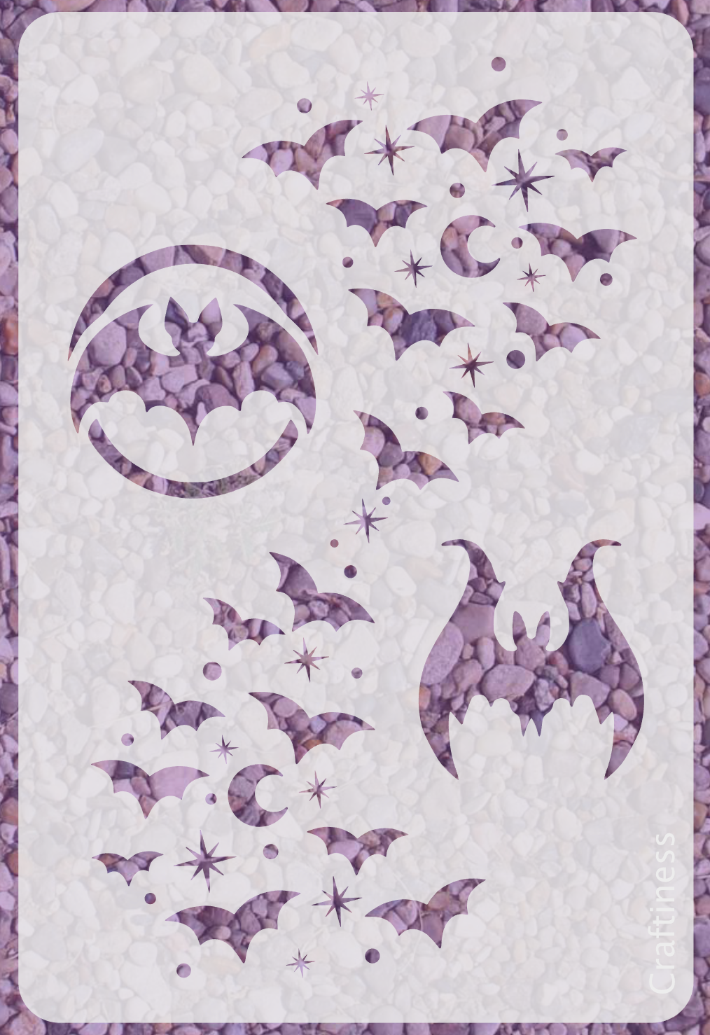 1043 - Bats Stencil