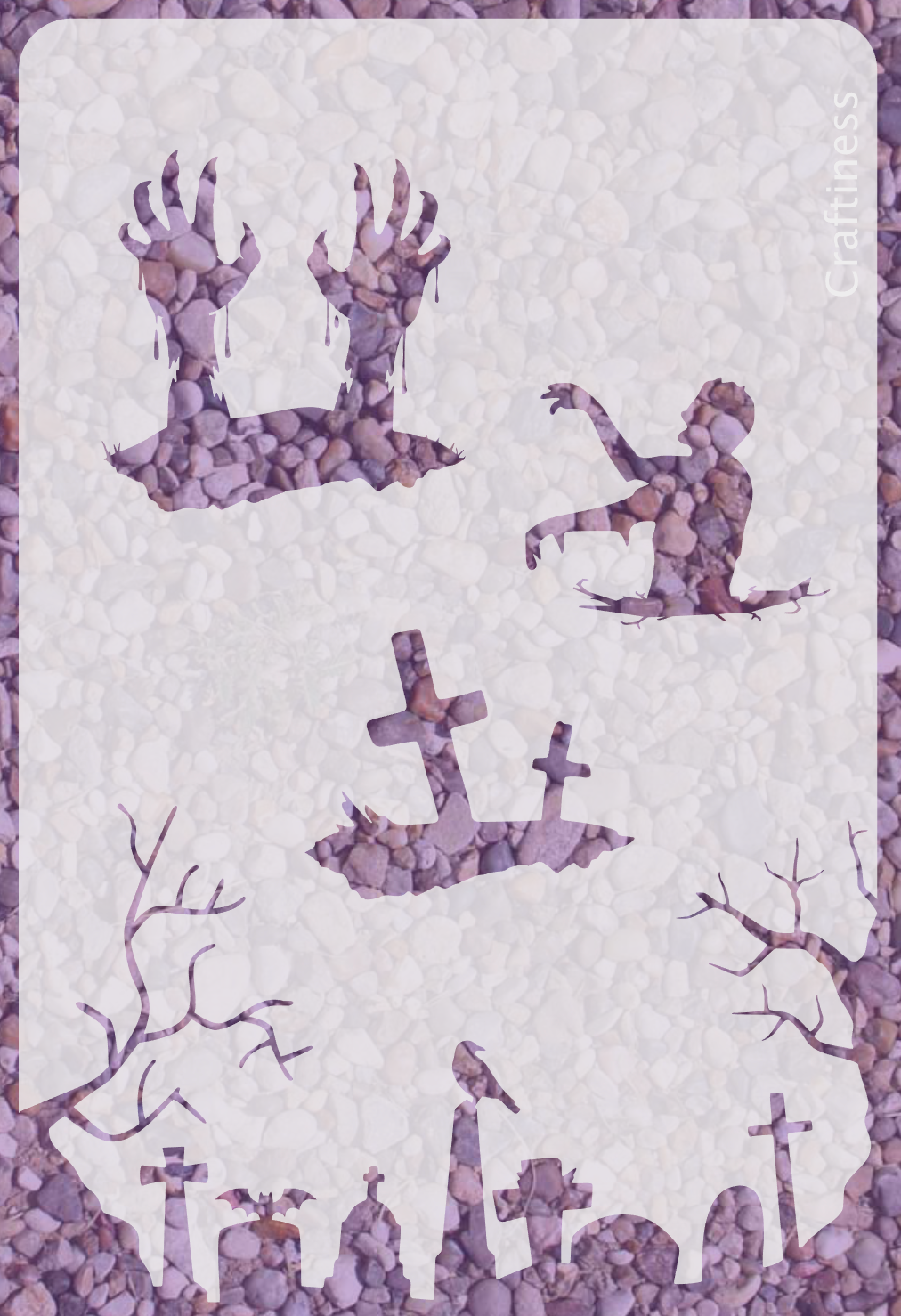 1045 - Graveyard Stencil