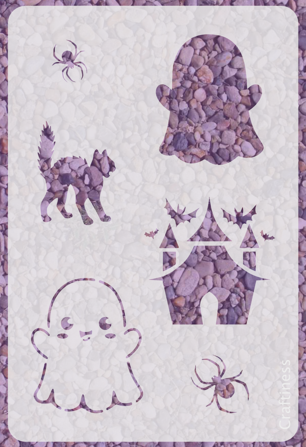 1046 - Cute Ghost Stencil