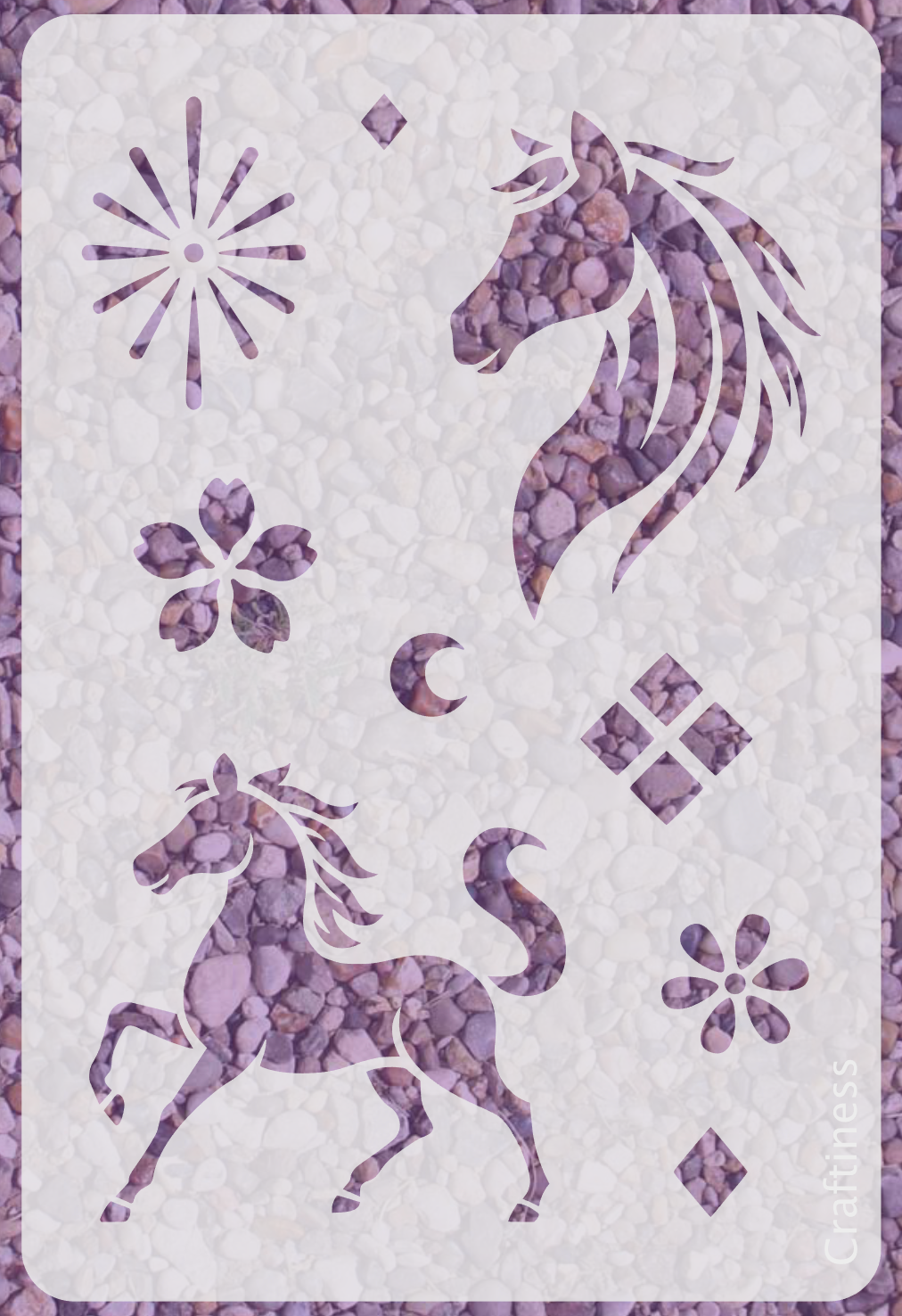 1080 - Majestic Horse Stencil – CraftiNess