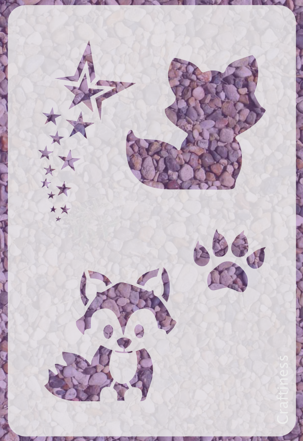 Cute Fox Stencil