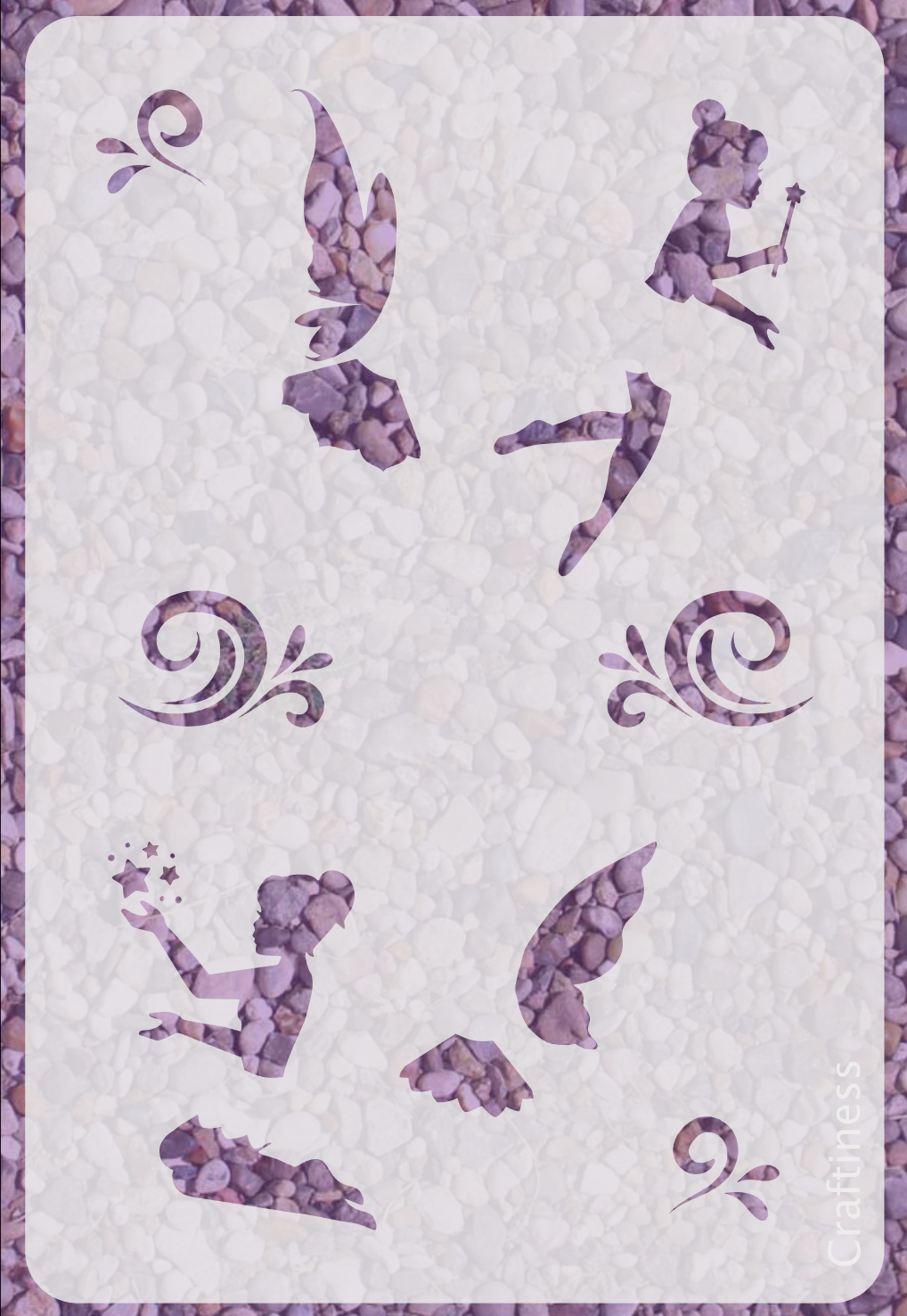 0999 - Fairies 2 Stencil