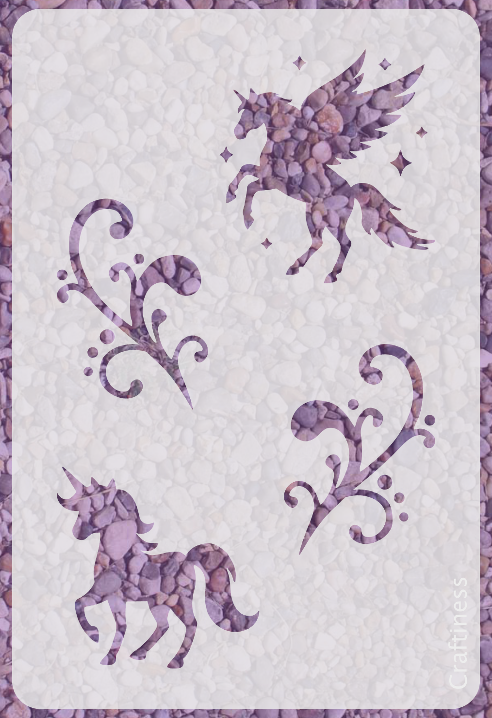1005 - Unicorn 3 Stencil