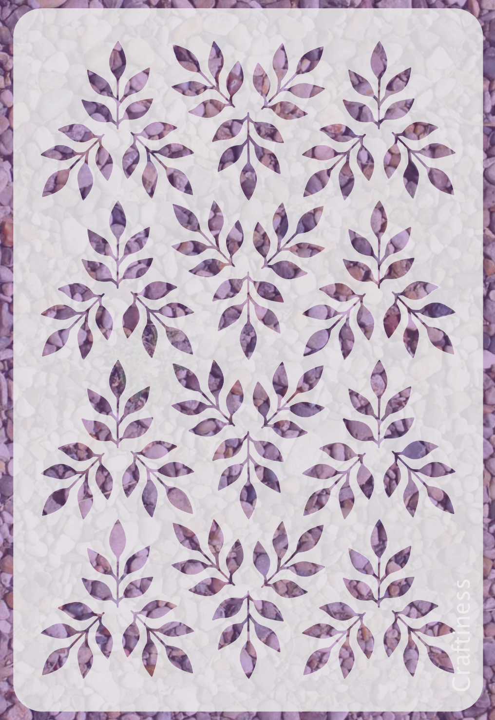 1008 - Rose Leaf Pattern Stencil