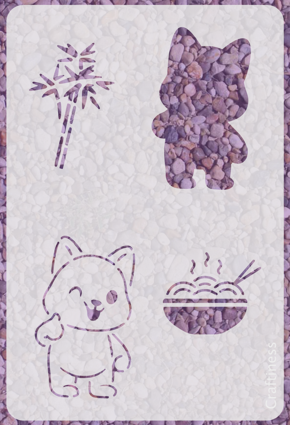 0977 - Happy Bear Stencil