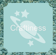 Load image into Gallery viewer, Planet Glitter Tattoo Stencil 5pcs

