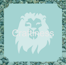 Load image into Gallery viewer, Lion Glitter Tattoo Stencil 5pcs
