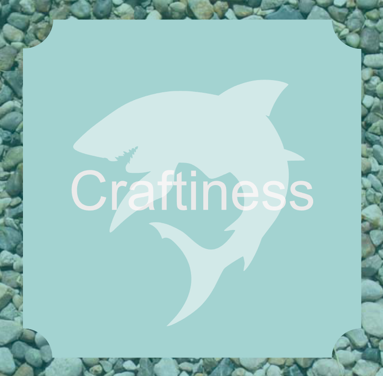 Shark Glitter Tattoo Stencil 5pcs