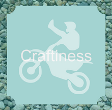 Load image into Gallery viewer, Motocross Glitter Tattoo Stencil 5pcs
