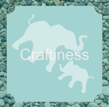 Load image into Gallery viewer, Elephant Glitter Tattoo Stencil 5pcs
