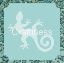 Load image into Gallery viewer, Gecko Flower Glitter Tattoo Stencil 5pcs
