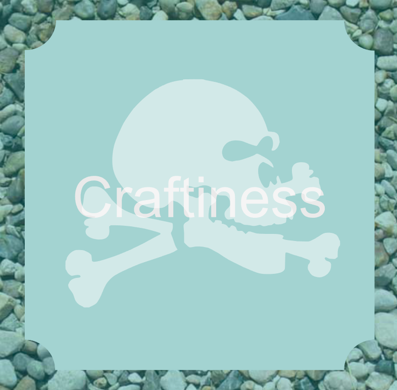 Skull & Bones Glitter Tattoo Stencil 5pcs