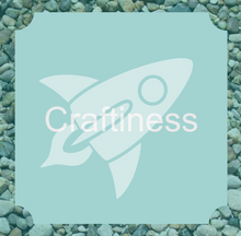 Load image into Gallery viewer, Rocket Glitter Tattoo Stencil 5pcs
