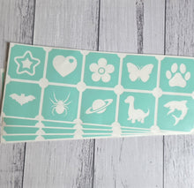Load image into Gallery viewer, Mini Glitter Tattoo Stencil Set
